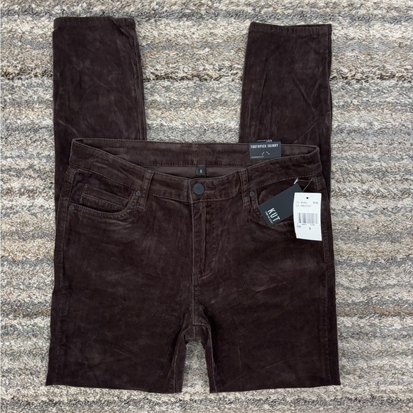KUT From The Kloth Corduroy Toothpick Skinny Jeans Sz 6 NWT | KUT Skinny Jeans- - Picture 1 of 13